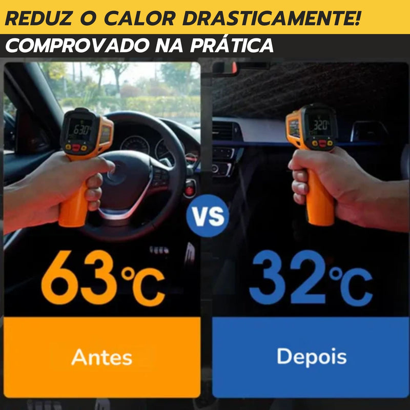 🔥 SUPER PROMOÇÃO: TAPA-SOL RETRÁTIL PARA CARRO + BRINDE EXCLUSIVO!